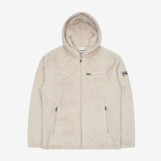 FILA斐乐韩国毛绒羊毛连帽外套FS2PLC4102X_LBEJPY带授权招加盟代理 商品图0