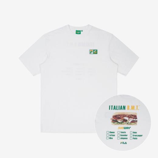 FILA斐乐韩国赛百味主题宽松短袖FS2RSC2W02X_OWHJPY带授权招加盟代理 商品图0