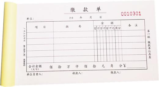 立信40开3联 借款凭据 请购单 缴款单 请款单 5本/包 商品图0