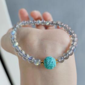 灰月光单圈手串