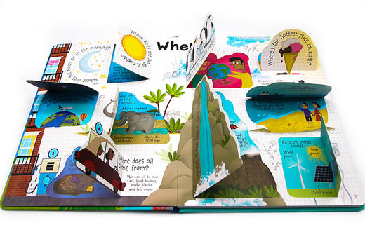 问与答 关于我们的世界 英文原版 Usborne Questions And Answers About Our World 百科翻翻书 英文版儿童科普绘本 英语书籍 商品图1