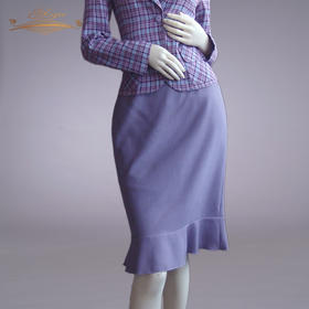 【断码】YIQU丨“情怀”半节裙（浪漫紫）