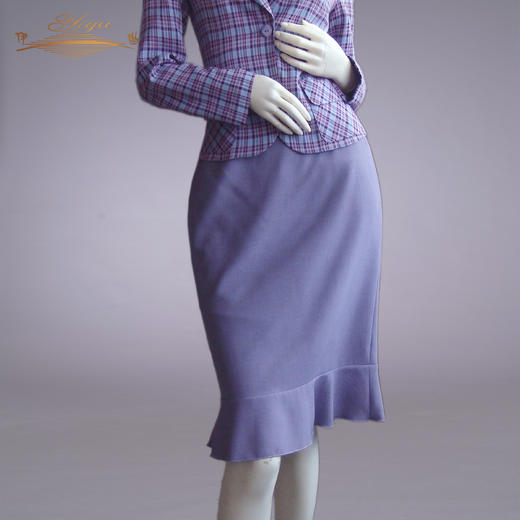 【断码】YIQU丨“情怀”半节裙（浪漫紫） 商品图0