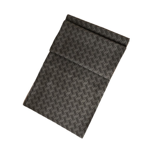 saintjoy上久楷宋锦男式长巾3d万字纹灰色yscs19001