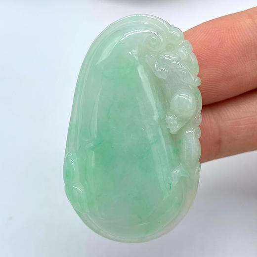 派瑞翡翠 翡翠竹节 糯种 绿色 商品图1