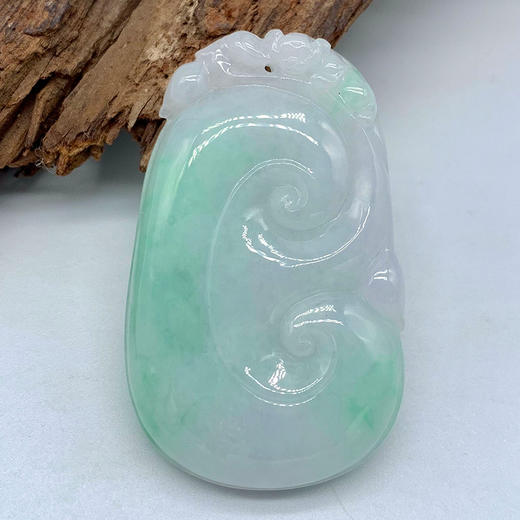 派瑞翡翠 翡翠如意 糯种 绿色 商品图0