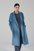 秋冬 女装小翻领水波纹羊绒呢大衣 SJF92W823N 商品缩略图3