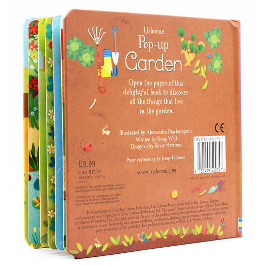 花园 英文原版 Usborne Pop-Up Garden 儿童趣味3D视觉立体书 进口原版英语故事绘本纸板书 亲子阅读书籍 英文版 商品图1