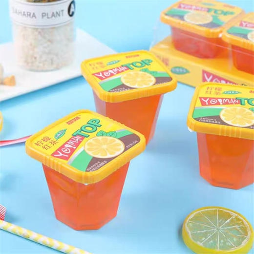 超友味柠檬红茶味果冻435g 夏日水果味型果冻3盒装 网红休闲零食 商品图1