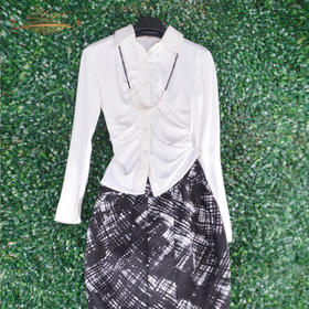 【断码】S码•YIQU丨“弄潮一族”衬衣（丝缎柔白）P