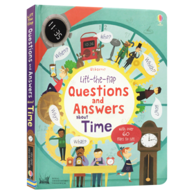 问与答翻翻书 关于时间 英文原版 Usborne Questions And Answers About Time 英文版儿童英语早教书绘本 时间知识百科