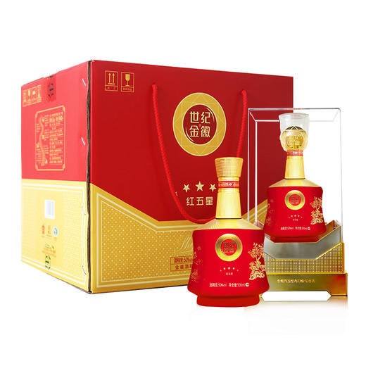 甘肃金徽酒50度世纪金徽红五星500mL*4瓶整箱装 浓香型白酒 商品图2