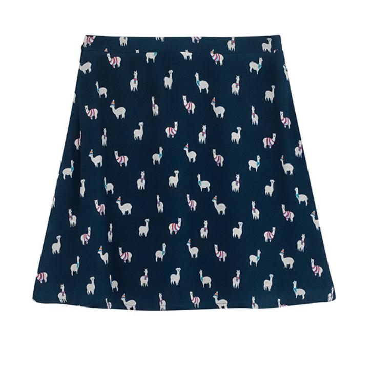 韩国Cath Kidston8月 午夜蓝半身裙JPY带授权招加盟代理