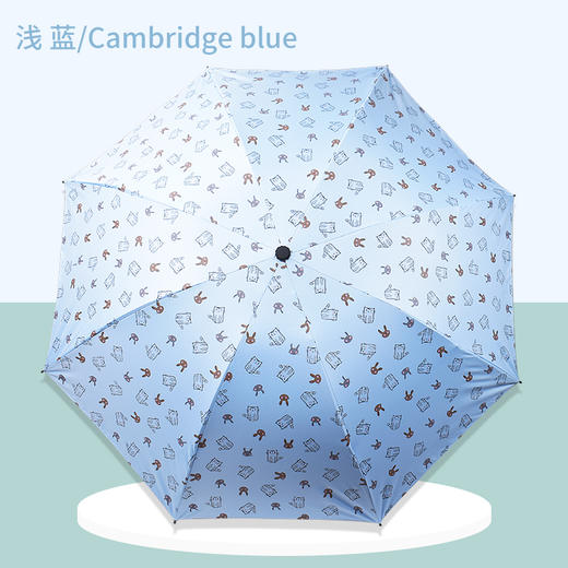 【多色可选】卡通猫咪晴雨伞黑胶超强防紫外线学生男女遮阳伞8骨骨架折叠伞FZ20210 商品图3