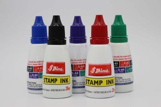 新力回墨章专用印油s-61~s-65红蓝黑绿紫色28ml 商品图8