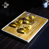 白色长方形简约干泡茶盘 商品缩略图1