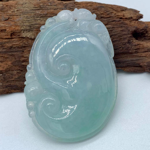 派瑞翡翠 翡翠如意 糯种 绿色 商品图0