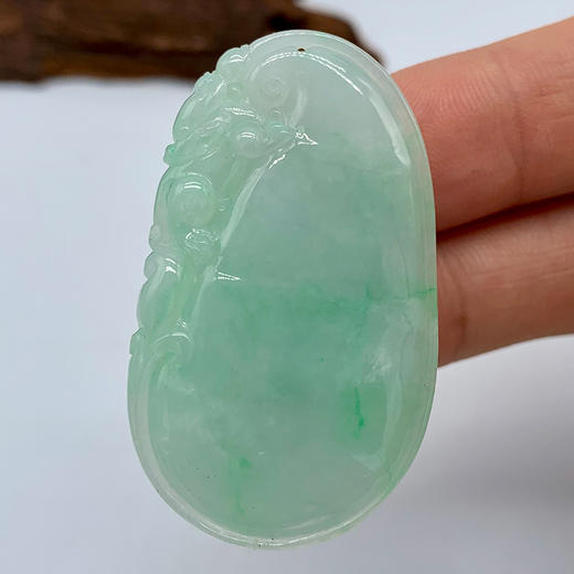 派瑞翡翠 翡翠竹节 糯种 绿色 商品图2