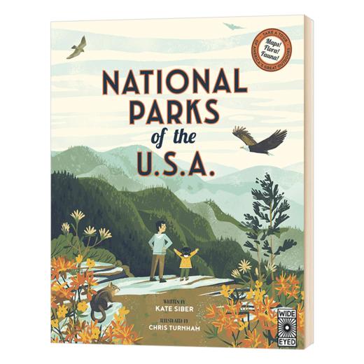 美国国家公园 英文原版绘本 National Parks of the USA 精装 Chris Turnham 插画 英文版 进口原版英语书籍 商品图0