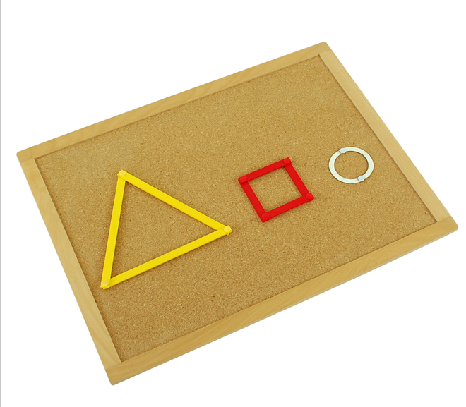 几何学软木工作板