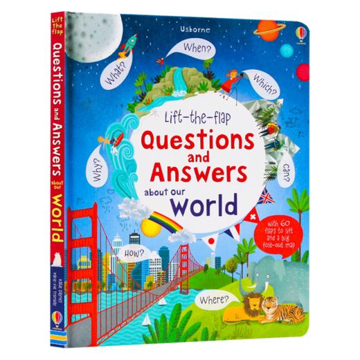 问与答 关于我们的世界 英文原版 Usborne Questions And Answers About Our World 百科翻翻书 英文版儿童科普绘本 英语书籍 商品图0