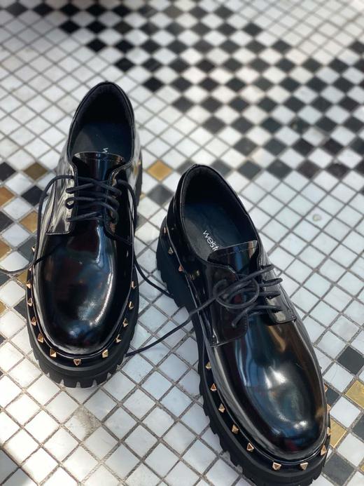 westory2020秋季新品麻底流苏松糕鞋厚底英伦小皮鞋女W20CM70271 商品图2