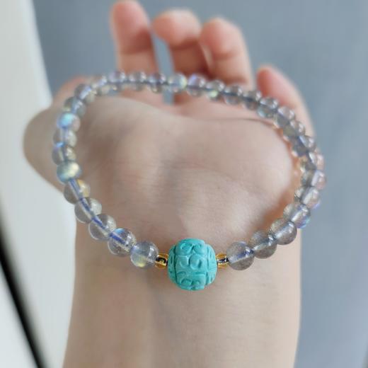 灰月光单圈手串 商品图1