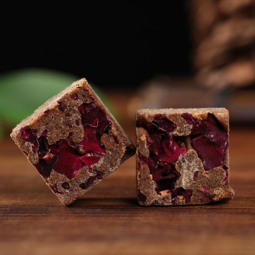 塞上烟雨云南古法黑糖纯手工红糖姜茶玫瑰大枣调理补气血300g*2罐 商品图2