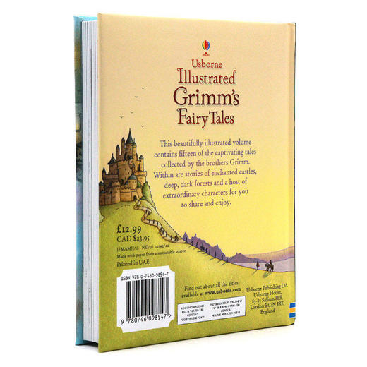 格林童话插图故事合集 英文原版 Illustrated Grimm's Fairy Tales 15个故事 英文版精装全彩插画版 小学生英语课外阅读书籍 商品图2