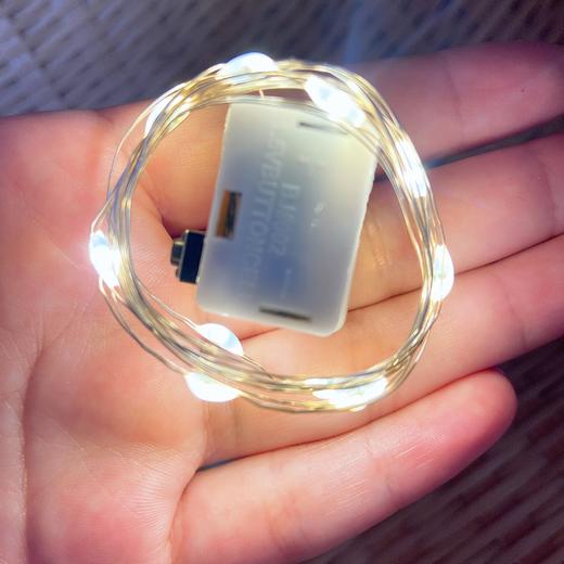 蛋糕装饰灯  暖白灯/彩灯  装饰性小灯 两种控制开关随机发货 1米 商品图1