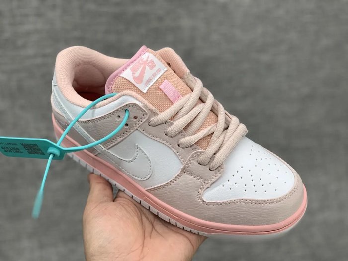 2657c#67限量款刺绣粉鸽子n家扣篮系列 z00m dunk 粉鸽子 樱花粉