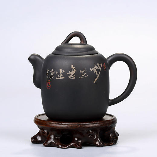 赵航 菩萨紫陶壶（一对） 商品图3