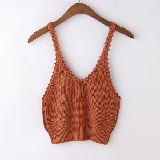 时尚韩版外搭吊带针织小背心女2020秋季新款短款减龄套头毛衫