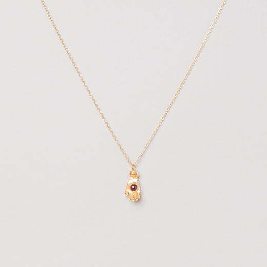 订购10周到｜ Monsieur-Naby-石榴石 护身符 项链［法国设计师］ 商品图0