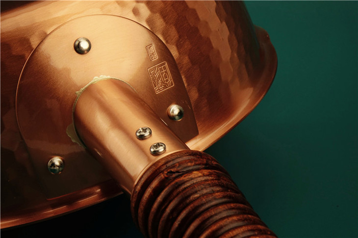 进口日本新光堂纯铸铜锅雪平锅炒菜锅奶锅煮面锅家用汤锅泡面锅口径18