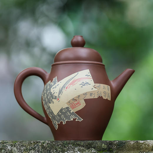 少石 残帖大茶壶 商品图0