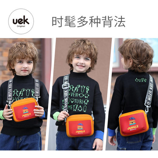 uek儿童包包斜挎包男女孩可爱帆布小包时尚斜跨单肩网红小挎包潮 商品图2