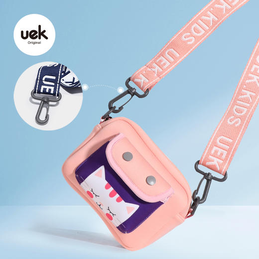 uek儿童包包斜挎包男女孩可爱帆布小包时尚斜跨单肩网红小挎包潮 商品图8