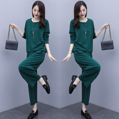 CQ JLY931 2020秋装新款时尚休闲两件套韩版明线装饰套装 商品图2