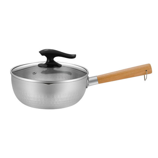 日式雪平锅 不粘煮面拉面辅食热奶复底汤锅电磁炉通用 商品图7