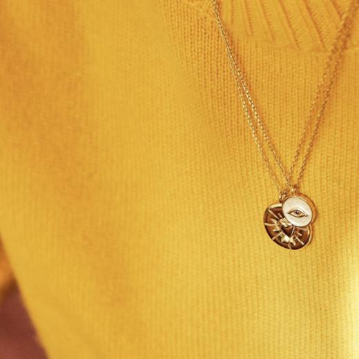 北京仓｜ Monsieur-Fella-雕刻徽章 项链［法国设计师］ 商品图4