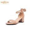 Safiya索菲娅一字带仙女粗跟高跟凉鞋2019夏季SF92115061 商品缩略图0