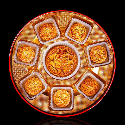 帝辉双黄莲蓉月饼七星伴月广式月饼礼盒装中秋节铁盒送礼团购