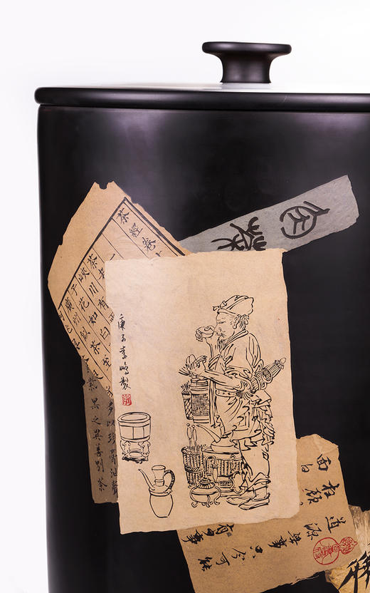 紫器丹青 残帖茶缸 商品图1