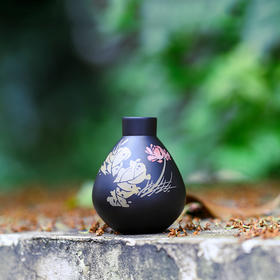 段栗（少石）紫陶盖置