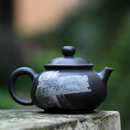 少石 残帖茶壶 商品图0