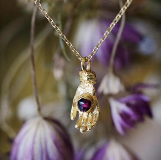 订购10周到｜ Monsieur-Naby-石榴石 护身符 项链［法国设计师］ 商品图1