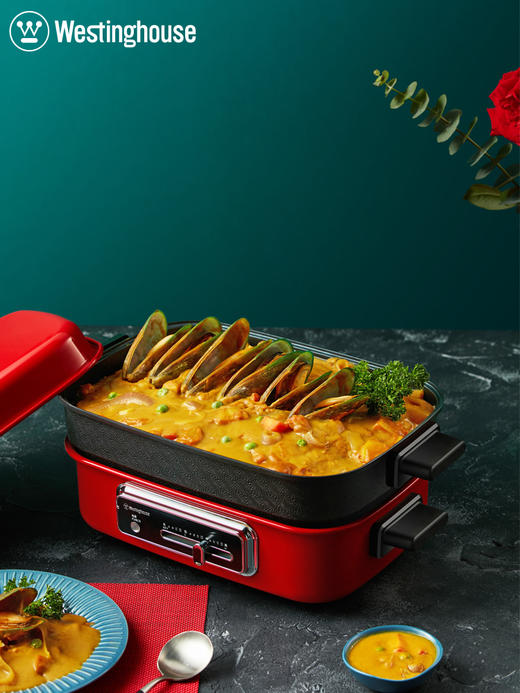 优选|西屋多功能烹饪锅一锅多用  轻松料理   面板式发热 轻烟少油4.5L大容量  WSC-1423 商品图1