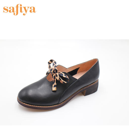 商场同款 | Safiya/索菲娅春季深口蝴蝶结英伦风中跟单鞋牛津鞋SF93112048 商品图5