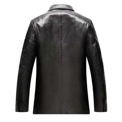 WZM803真皮男装 西装领绵羊皮夹克外套 商品图4